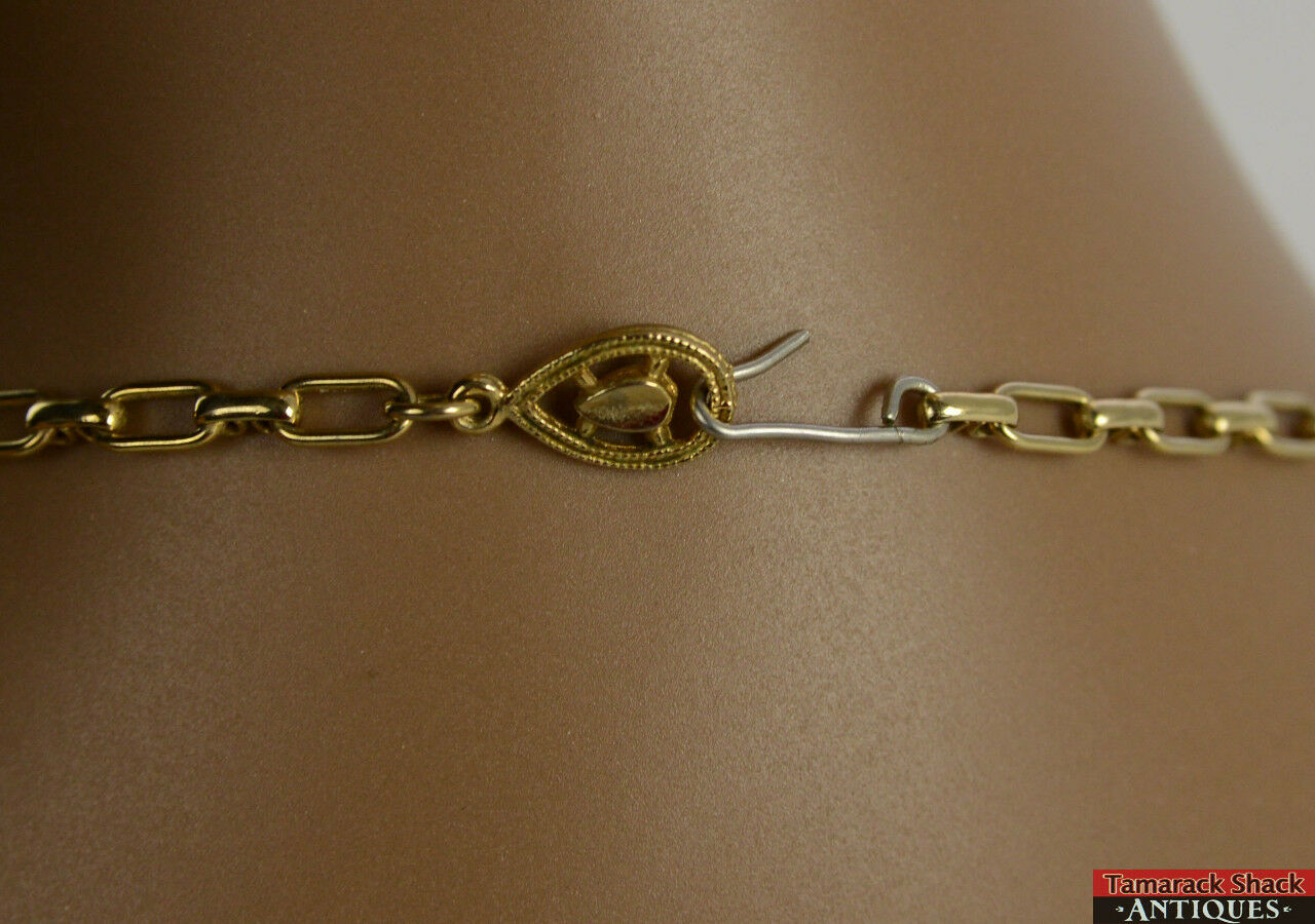VTG 1950s Gold Tone Necklace Choker Peachy Taupe & Milk Chocolate Lucite Baubles - Image 4