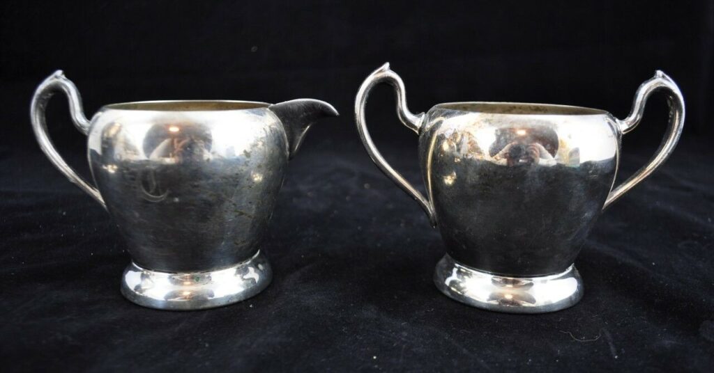 Antique "Excelsior" Electro Plate Silver on Copper Set Tea Service 4pc