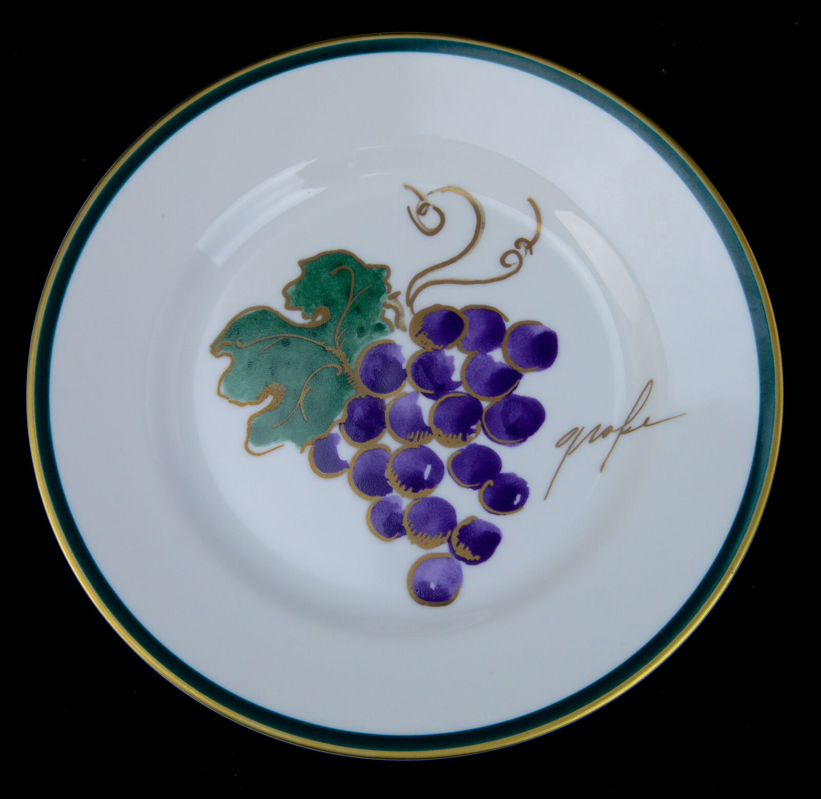 Lot of 4 Crate & Barrel Monno-Bangladesh CBL61 Fruit 8 1/4" Salad Plates L2B - Image 3