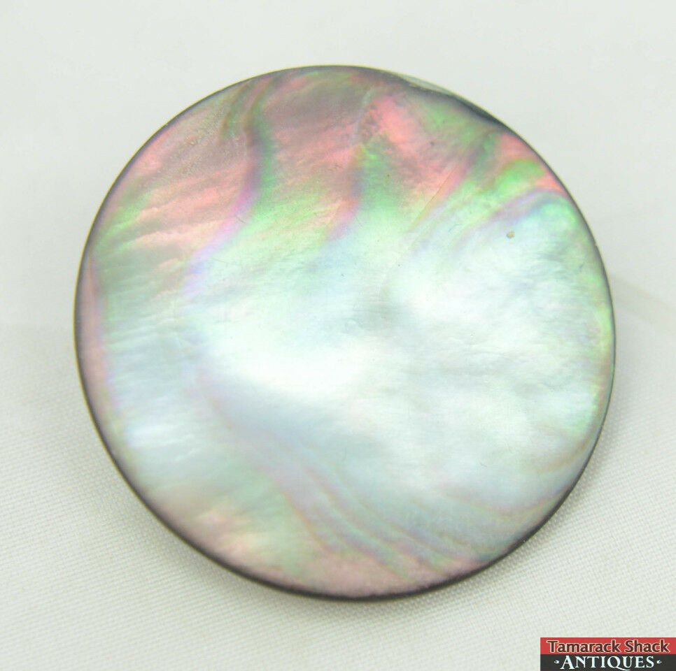 Quantity 4 - Two Pairs BIG Beautiful Antique MOP Abalone Buttons 1 1/2" Diameter - Image 4