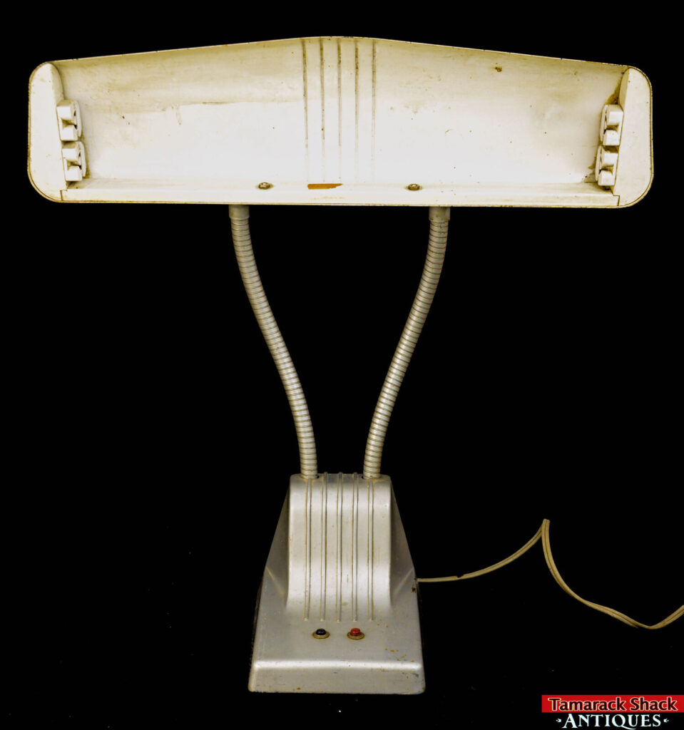 Vintage Dazor 1000 Industrial Double Flexible Gooseneck Fluorescent Desk Lamp Tamarack Shack