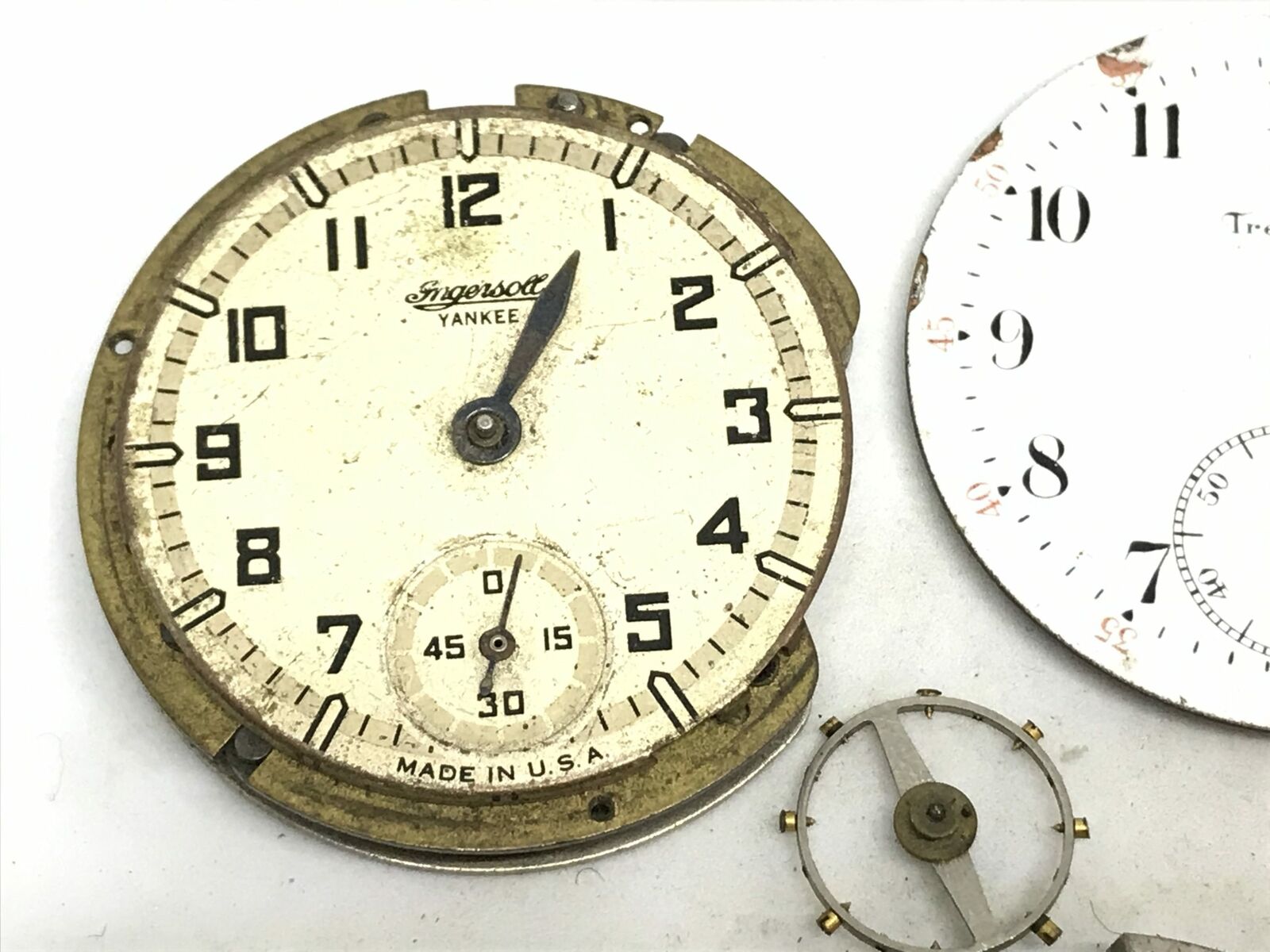 Not Working Case & Dial For Spares/Repair Ingersoll-Rand INGERSOLL Mechanical Watch Movement 