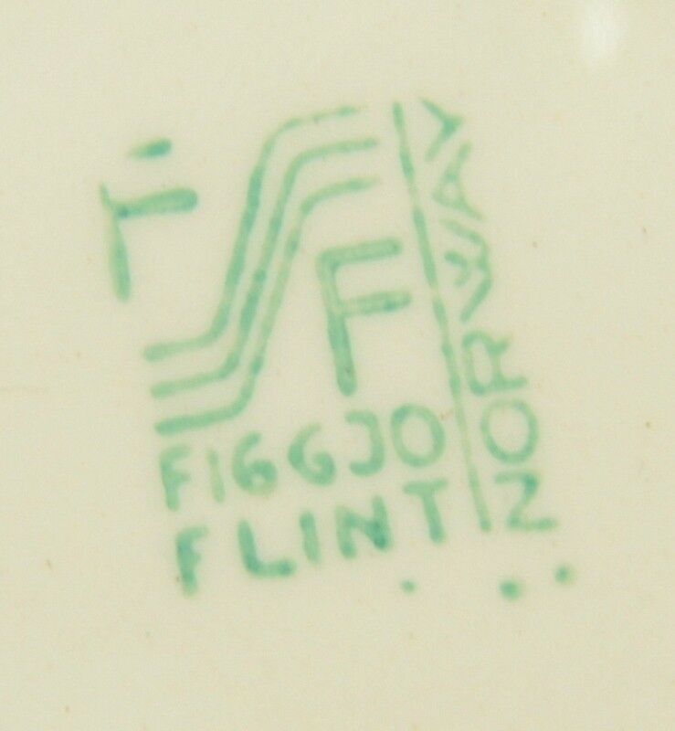 Figgjo Flint Boy Jumping Fence Barking Dog Soup Bowl Gilded Edge Made in Norway - Image 5