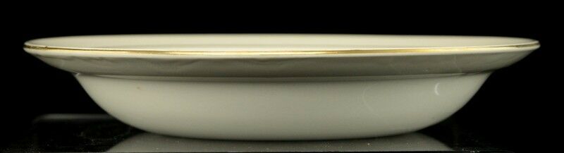 Figgjo Flint Boy Jumping Fence Barking Dog Soup Bowl Gilded Edge Made in Norway - Image 6