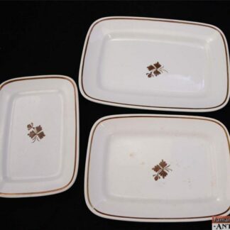 Copper Trim Tea Leaf FREE SHIPPING! Alfred Meakin England Vintage Royal Ironstone China Serving Platter