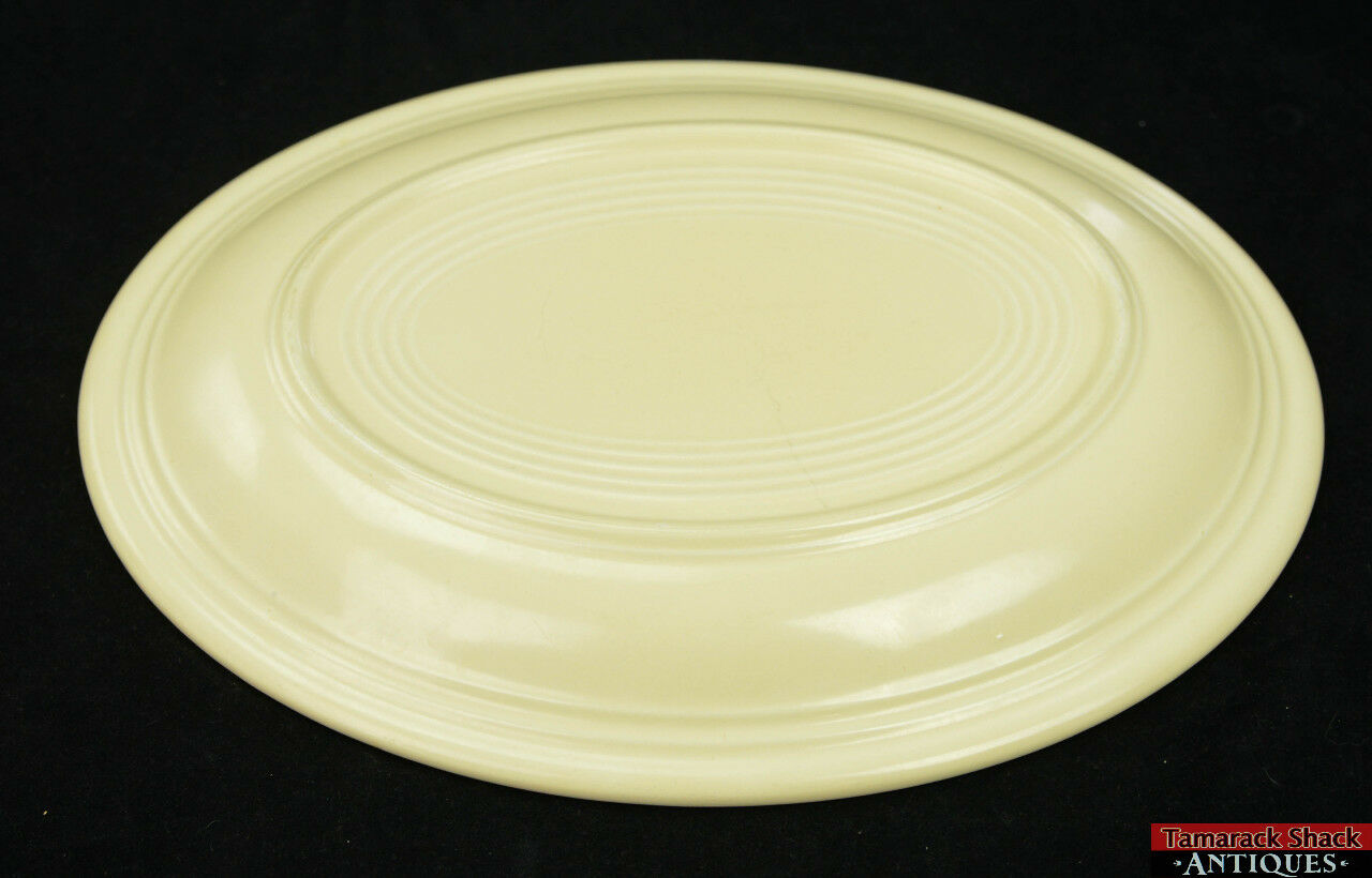 Lot of 3 Vintage Fiesta 12 1/2" Oval Serving Platters Red Green Old Ivory Cream - Image 4