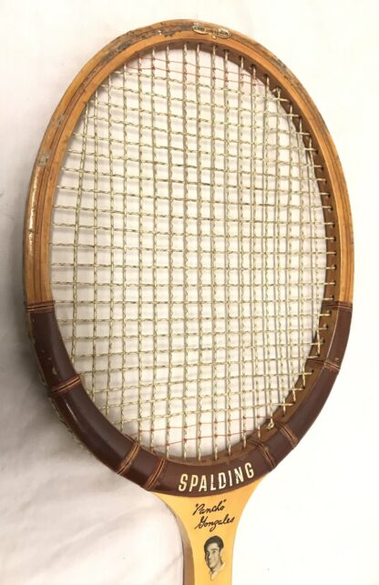 Two Mid Century Tennis Rackets, Spalding Pancho Gonzales Signature Slazenger - Image 4