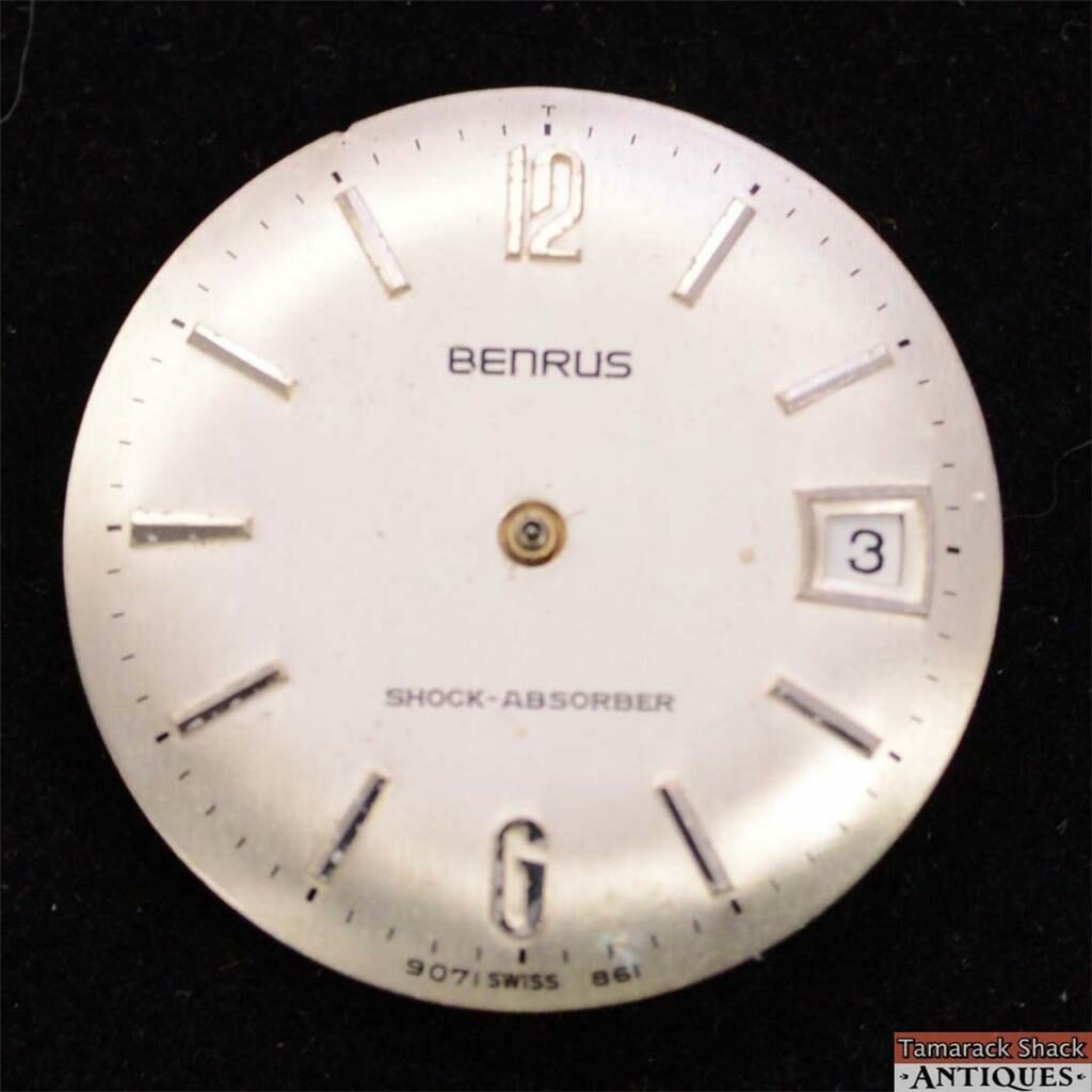 Mouvement Mécanique Vintage Benrus BB3 - Pour Montre Bracelet, Pièces Détachées, Occasion