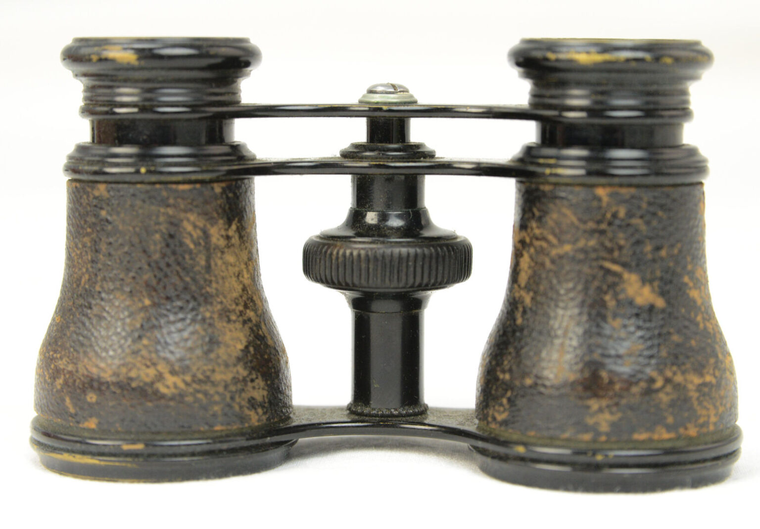 Antique Lemaire Fab Paris Field Opera Glasses Binoculars Leather Small