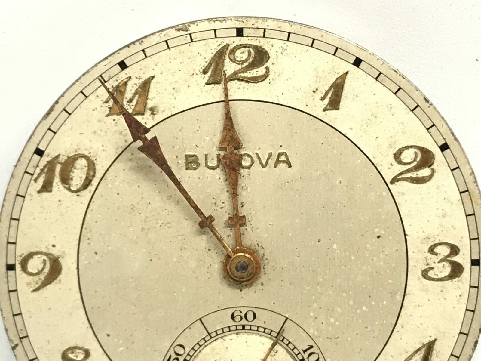Bulova 17AE 38.5mm 17j Pocket Watch Movement for Parts/Repair | ref 23202 - Image 4