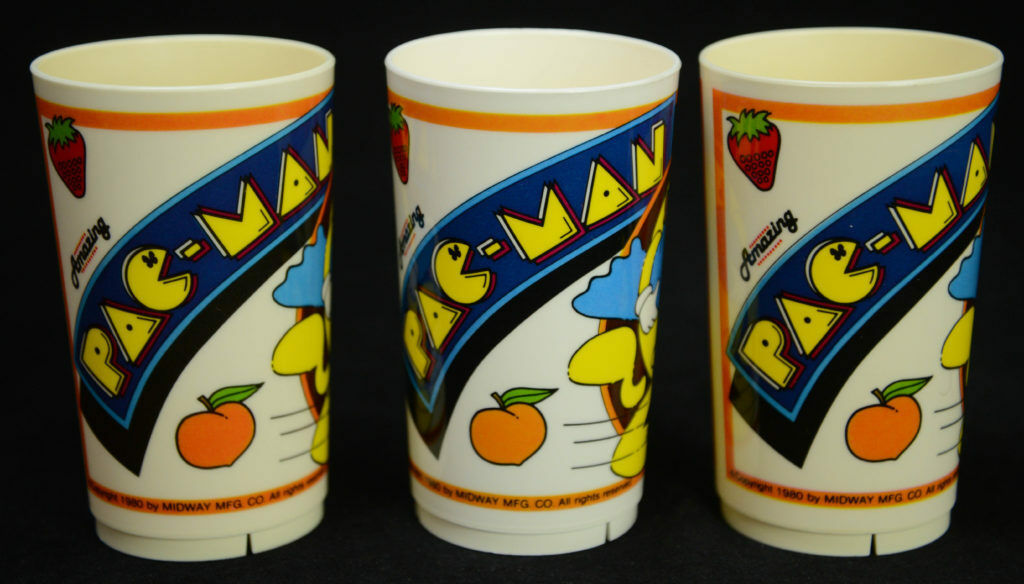 made by Deka 1980s Vintage Pac-Man cup